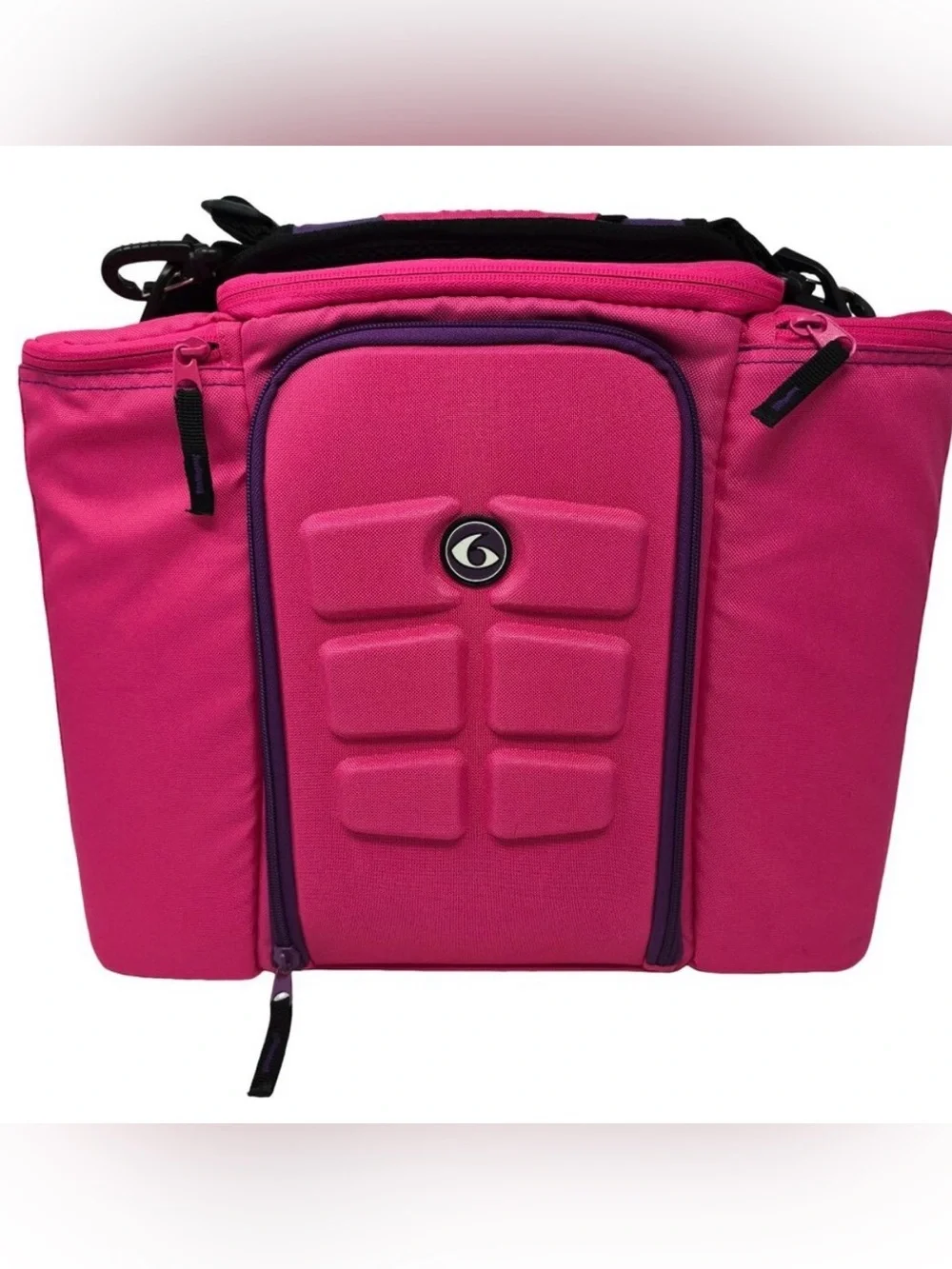Six Pack Fitness Innovator Insulated Cooler Bag Black Meal Prep Management